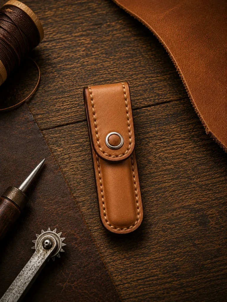 Custom handstitched leather Leatherman Ratchet Sheath