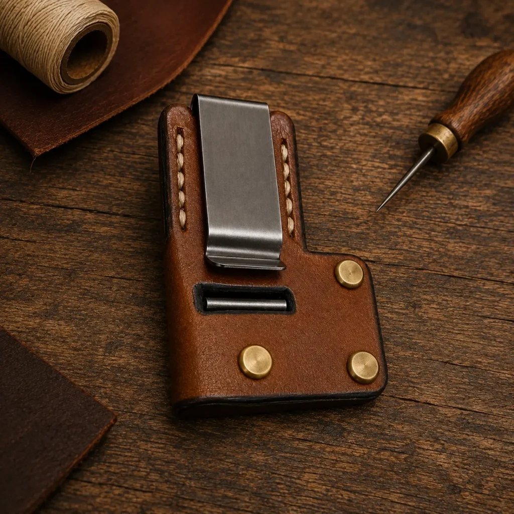 Sheath belt clip add-on for quick and easy belt attachment