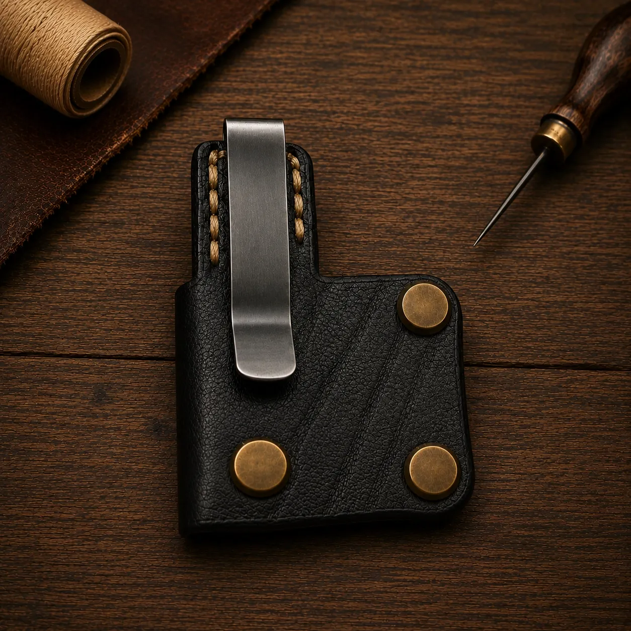 Sheath belt clip add-on for quick and easy belt attachment