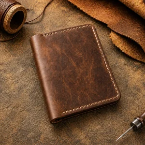 Kidogo minimalist leather wallet handcrafted from genuine leather
